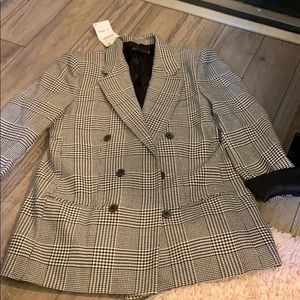 Zara plaid oversized blazer sz xl